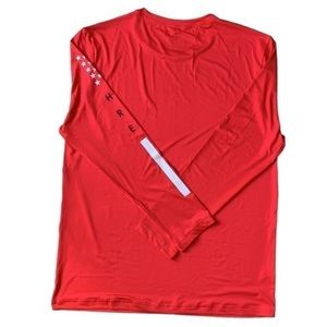Hurley Moisture Wicking Men Size Large‎ Red Black